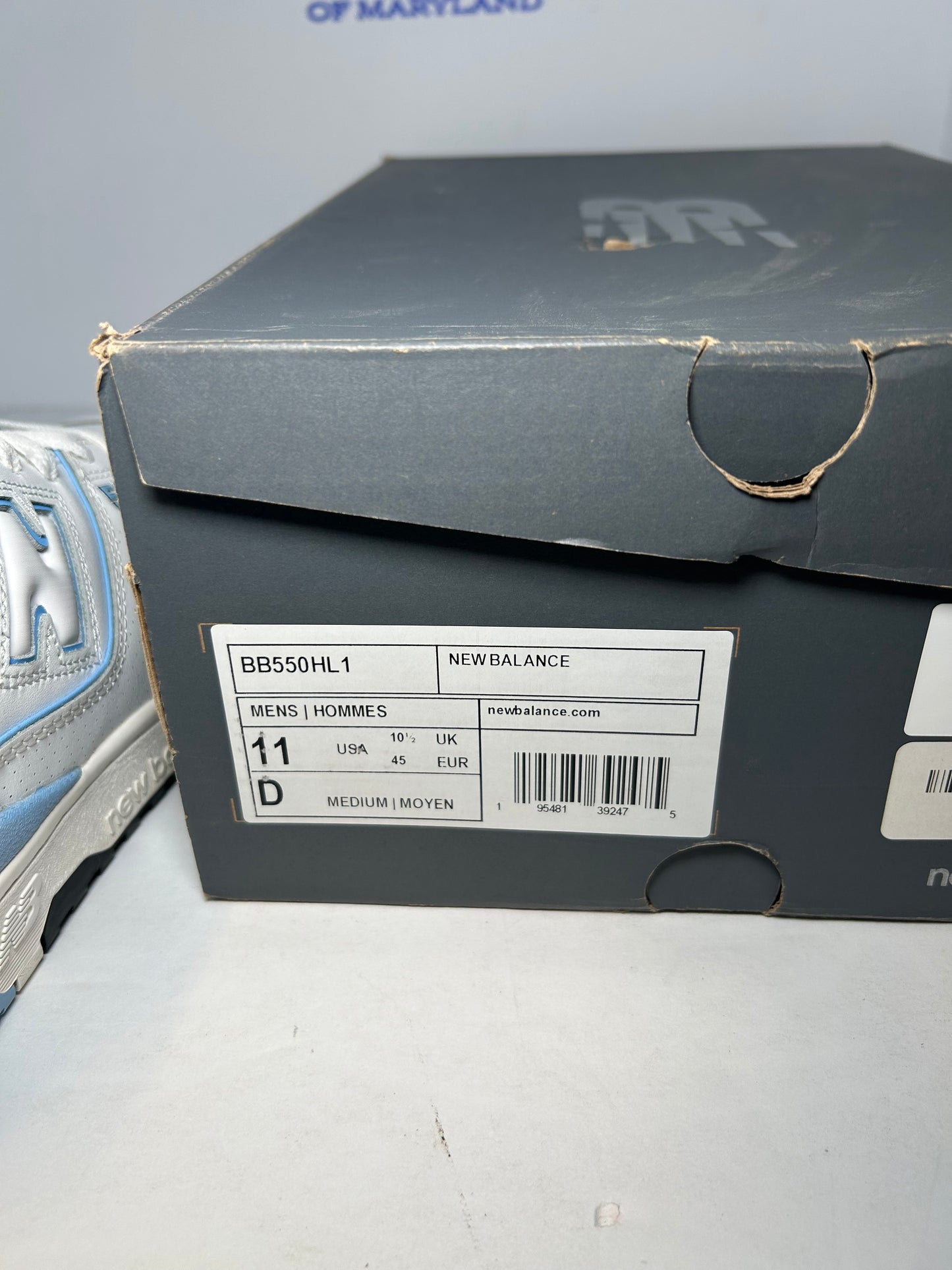New Balance 550 UNC Team Carolina Blue (Pre-Owned)