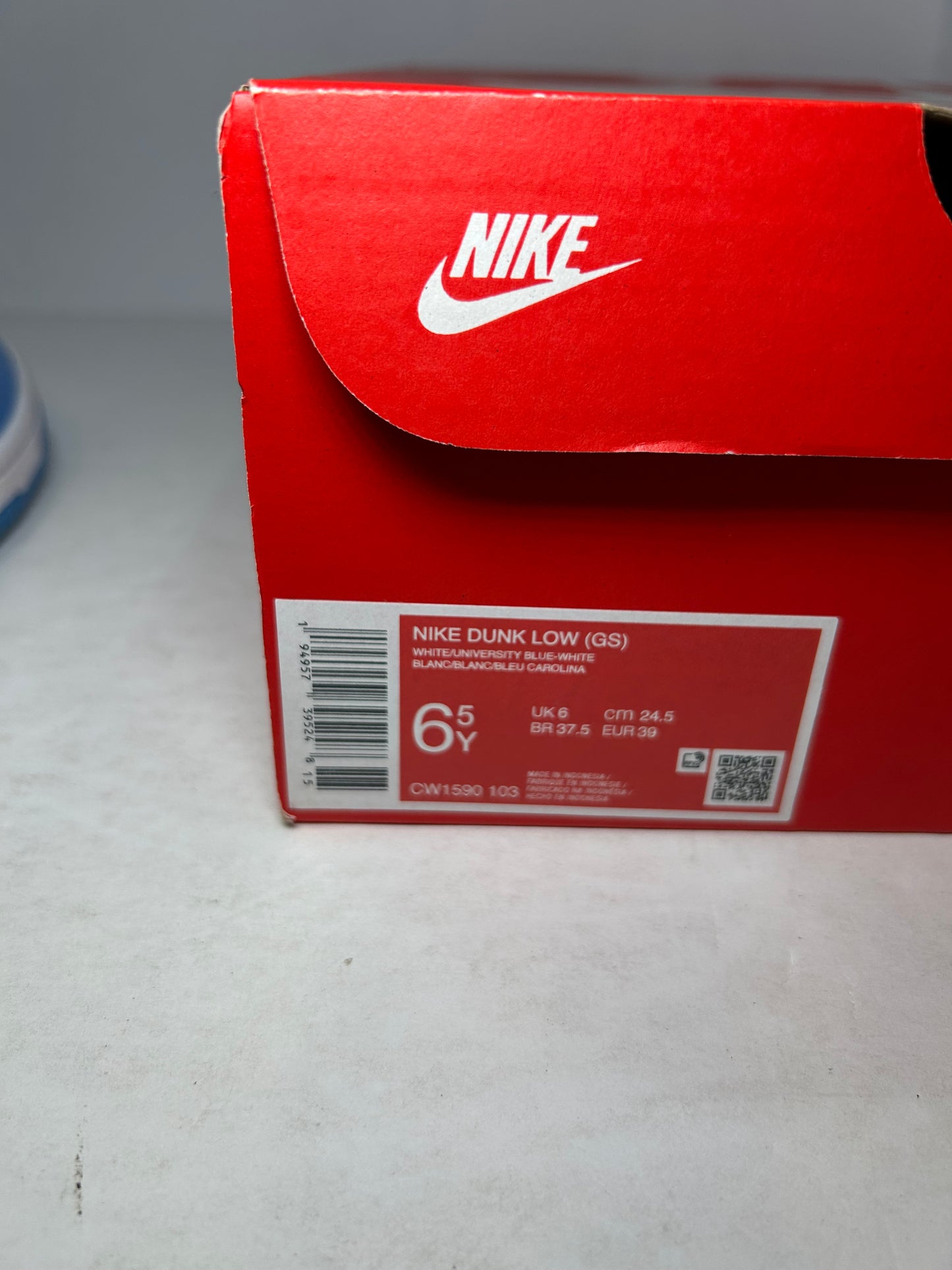 Nike Dunk Low GS UNC University Blue (Pre-Owned)