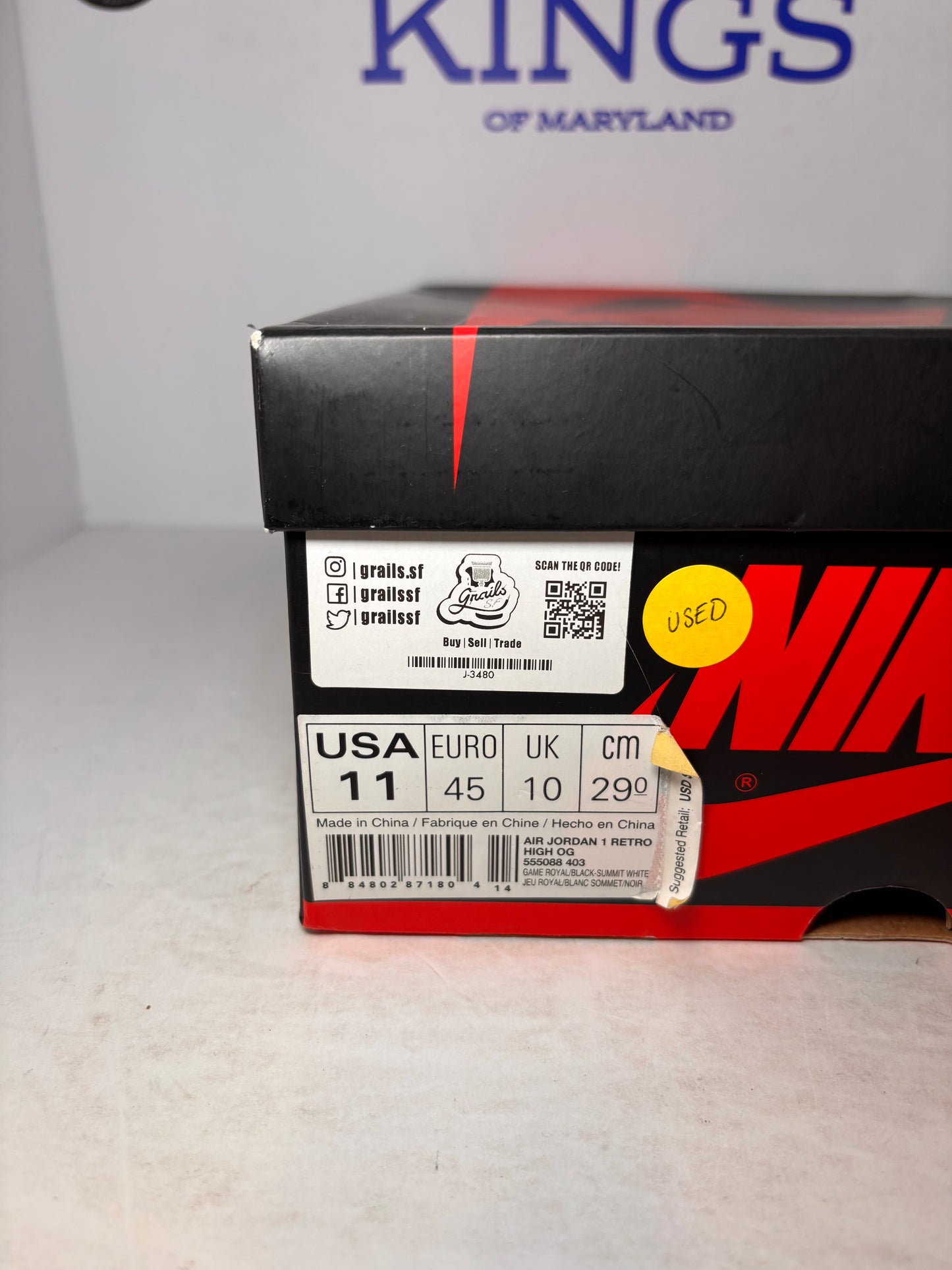 Air Jordan 1 Retro High Grey Suede (Pre-Owned)