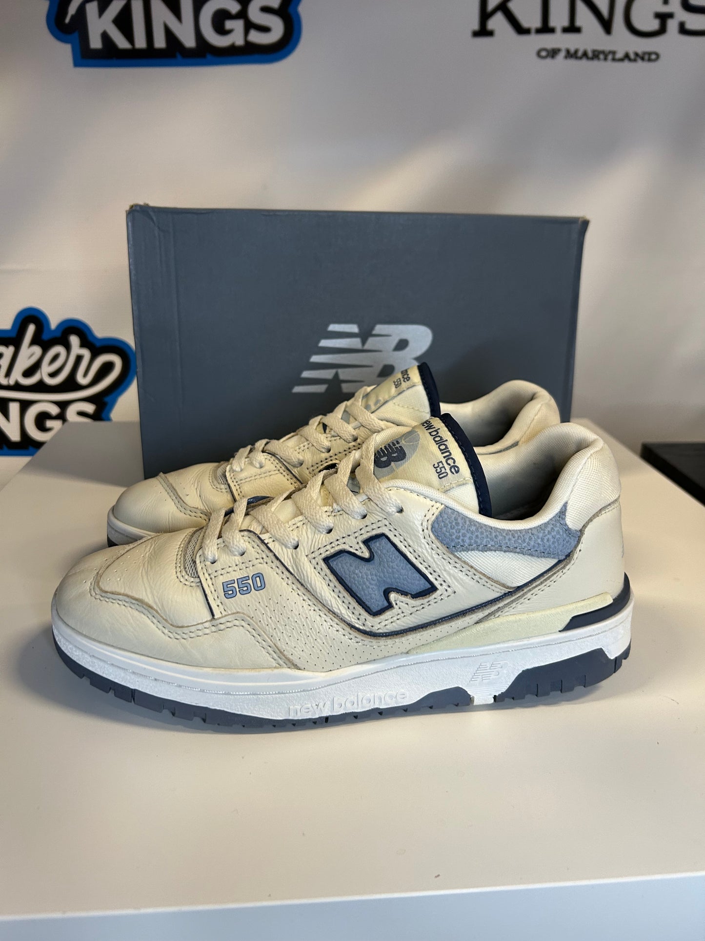 New Balance 550 Vintage Indigo Beige (Pre-Owned)