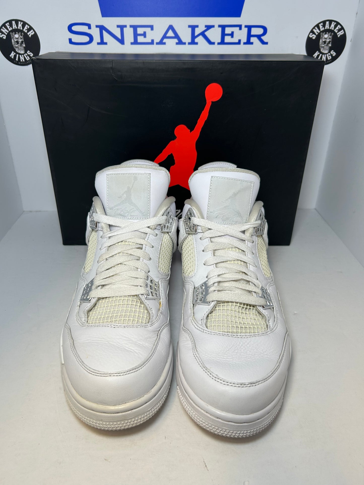 Air Jordan 4 Retro Pure Money Triple White