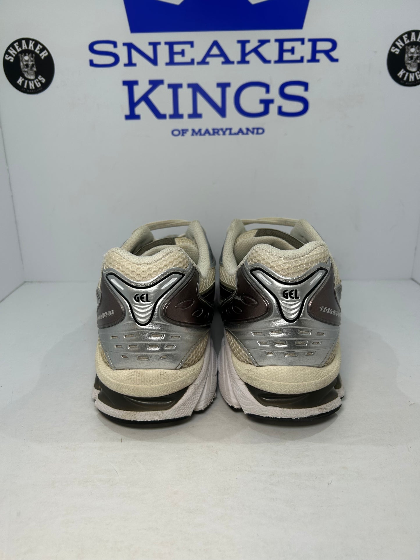 ASICS Gel Kayano 14 Silver Cream Metallic Plum (Pre-Owned)