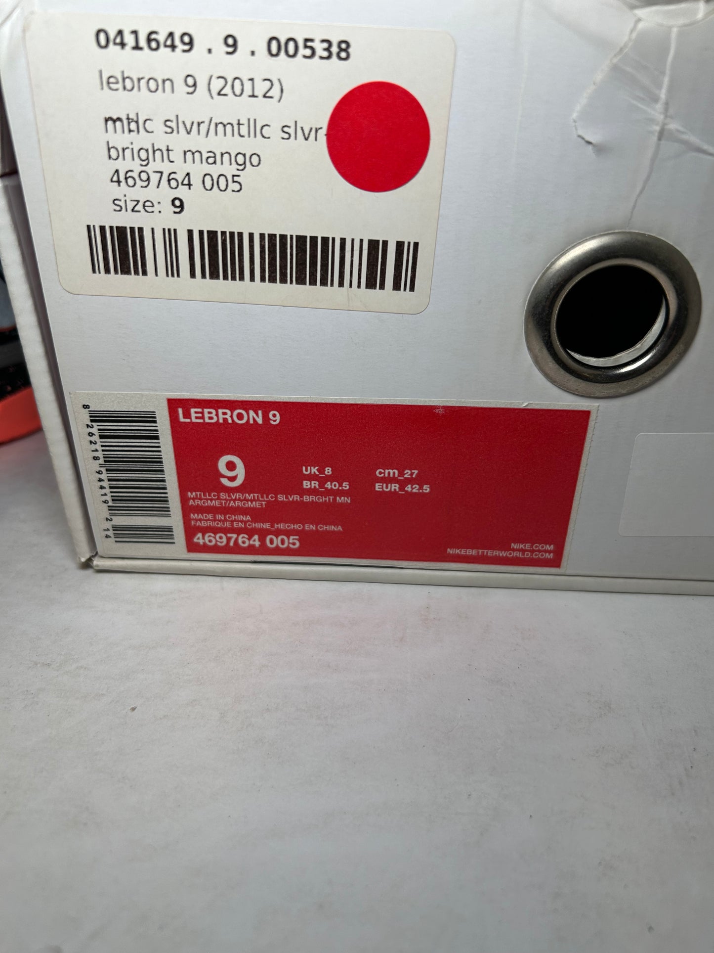 Nike LeBron 9 Bright Mango (Pre-Owned)