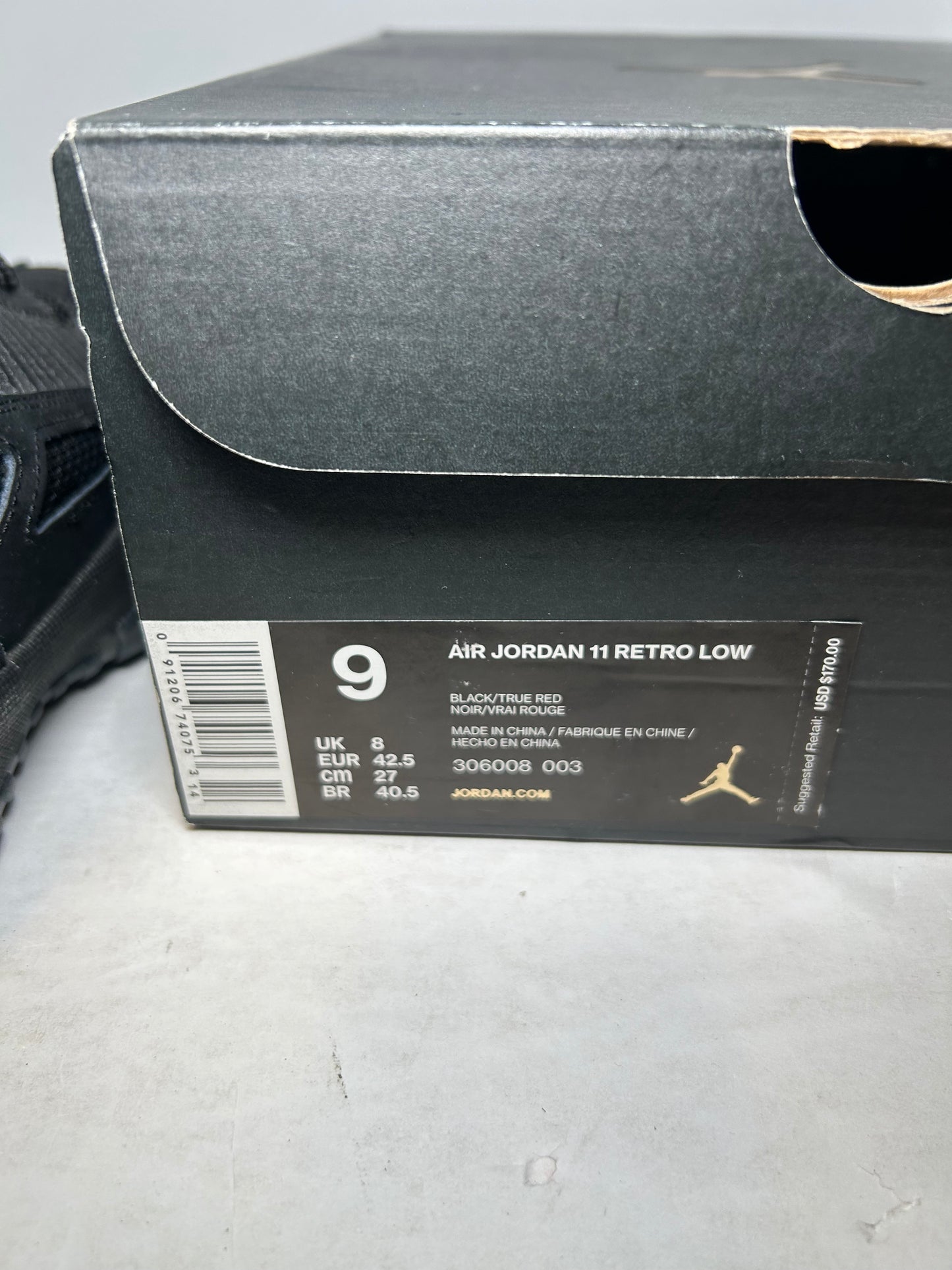 Air Jordan 11 Retro Low IE Referee Black (Pre-Owned)