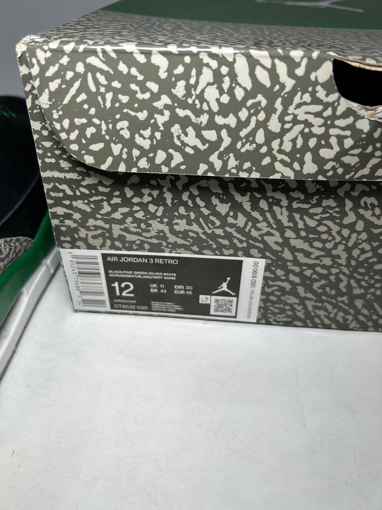 Air Jordan 3 Retro Pine Green (Pre-Owned)