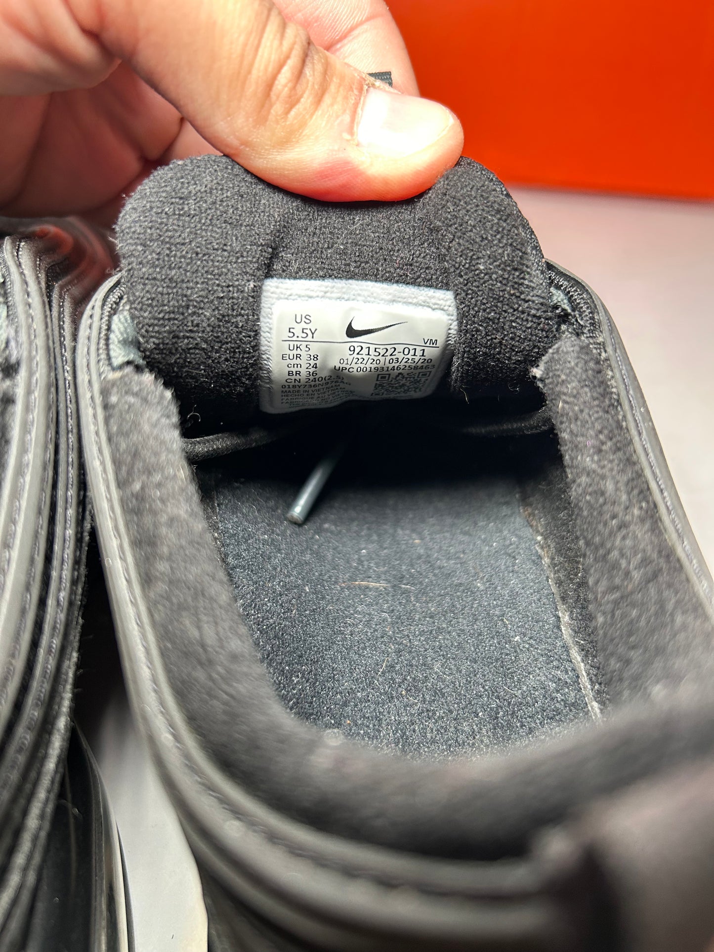 Nike Air Max 97 GS Triple Black (Pre-Owned)