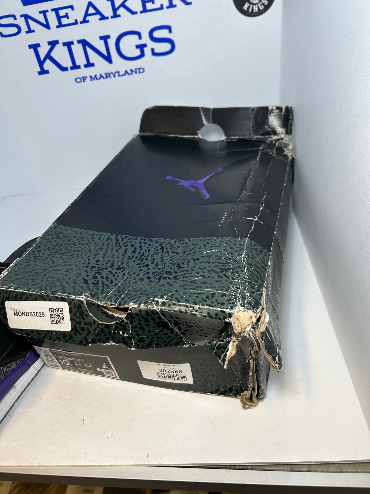 Air Jordan 3 Retro Court Purple Orange (Pre-Owned)