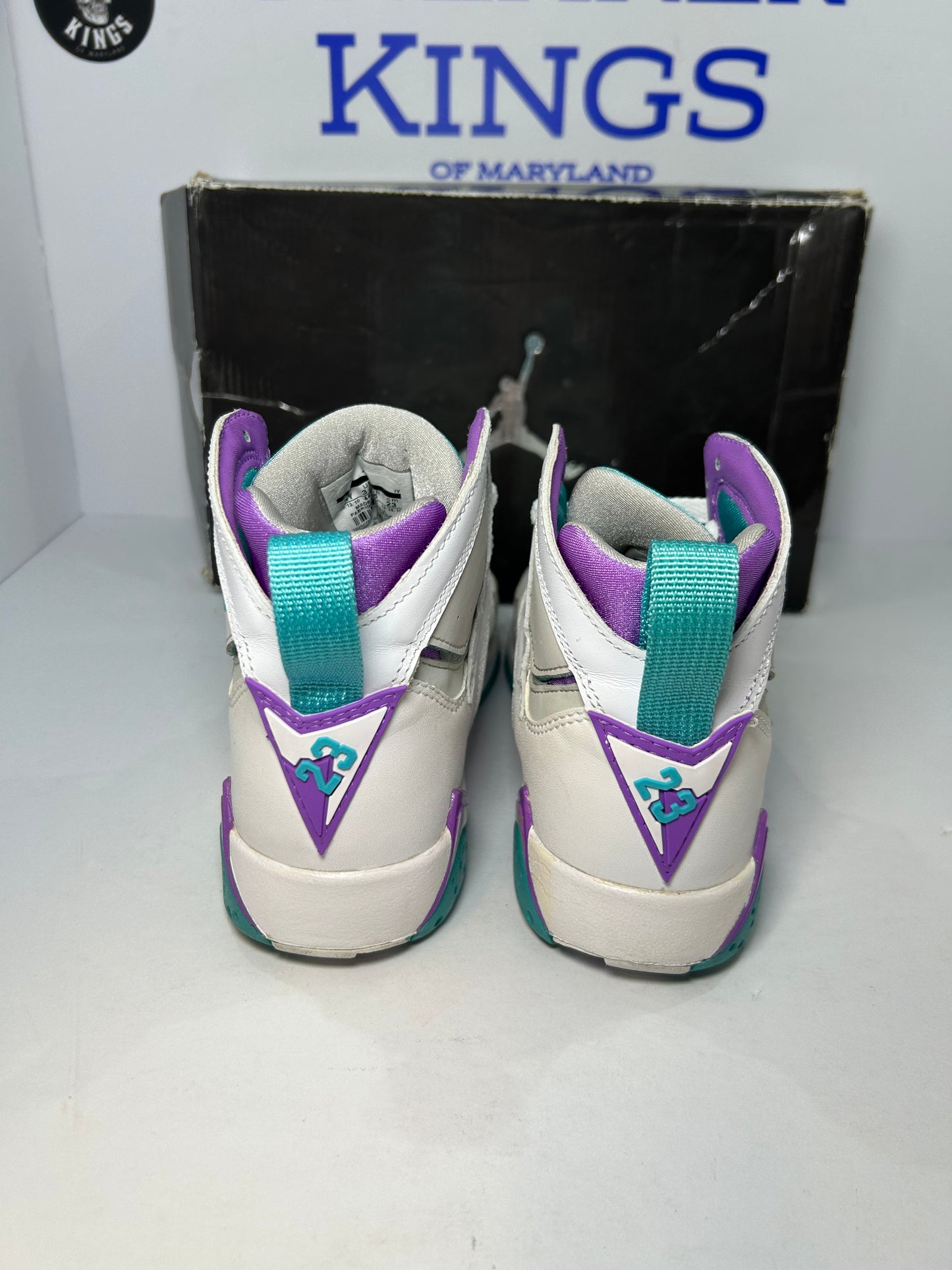 Air Jordan 7 Retro GS Mineral Blue Bright Violet (Pre-Owned)