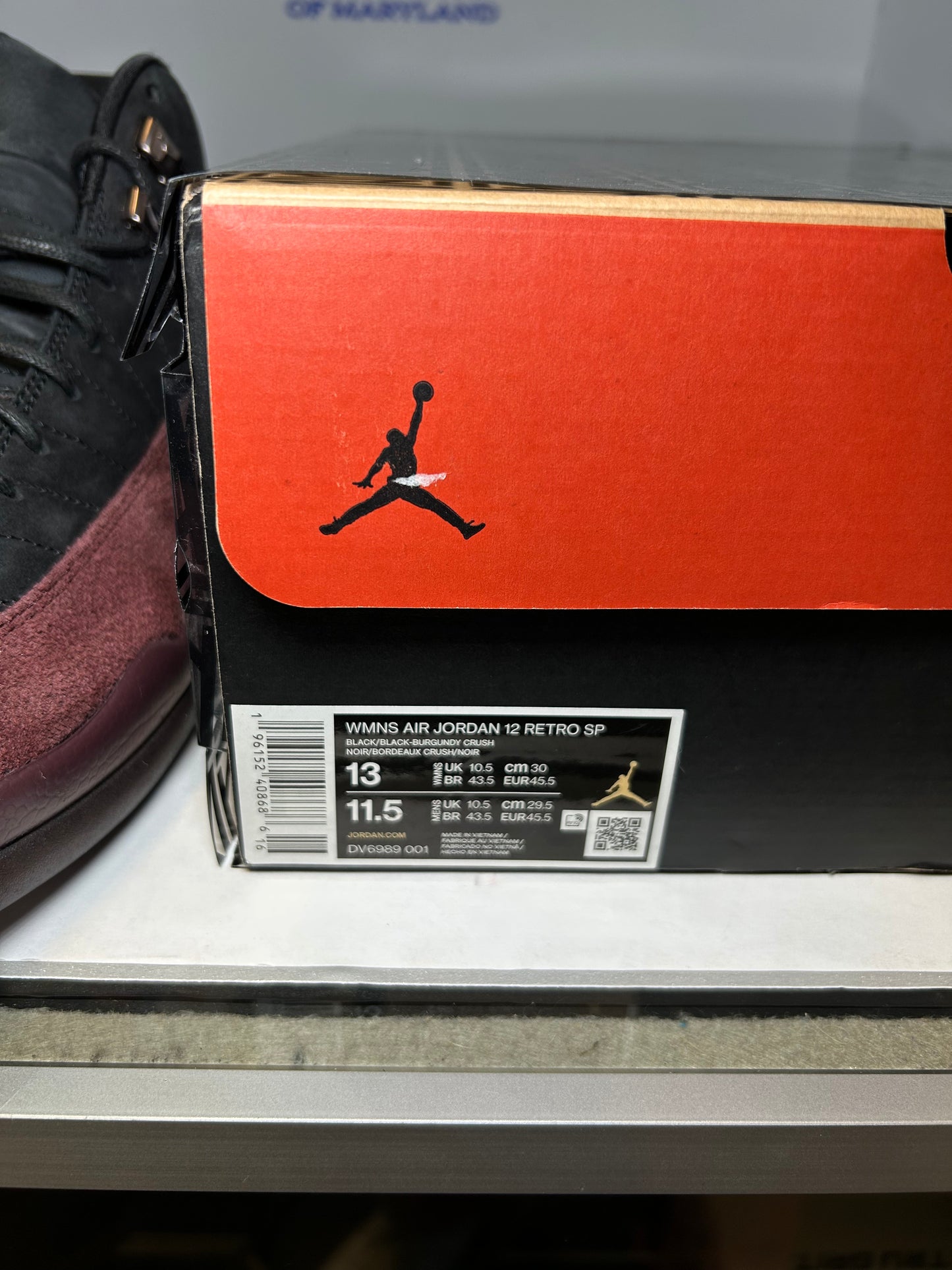 Air Jordan 12 Retro A Ma Maniere Black (W) (Pre-Owned)