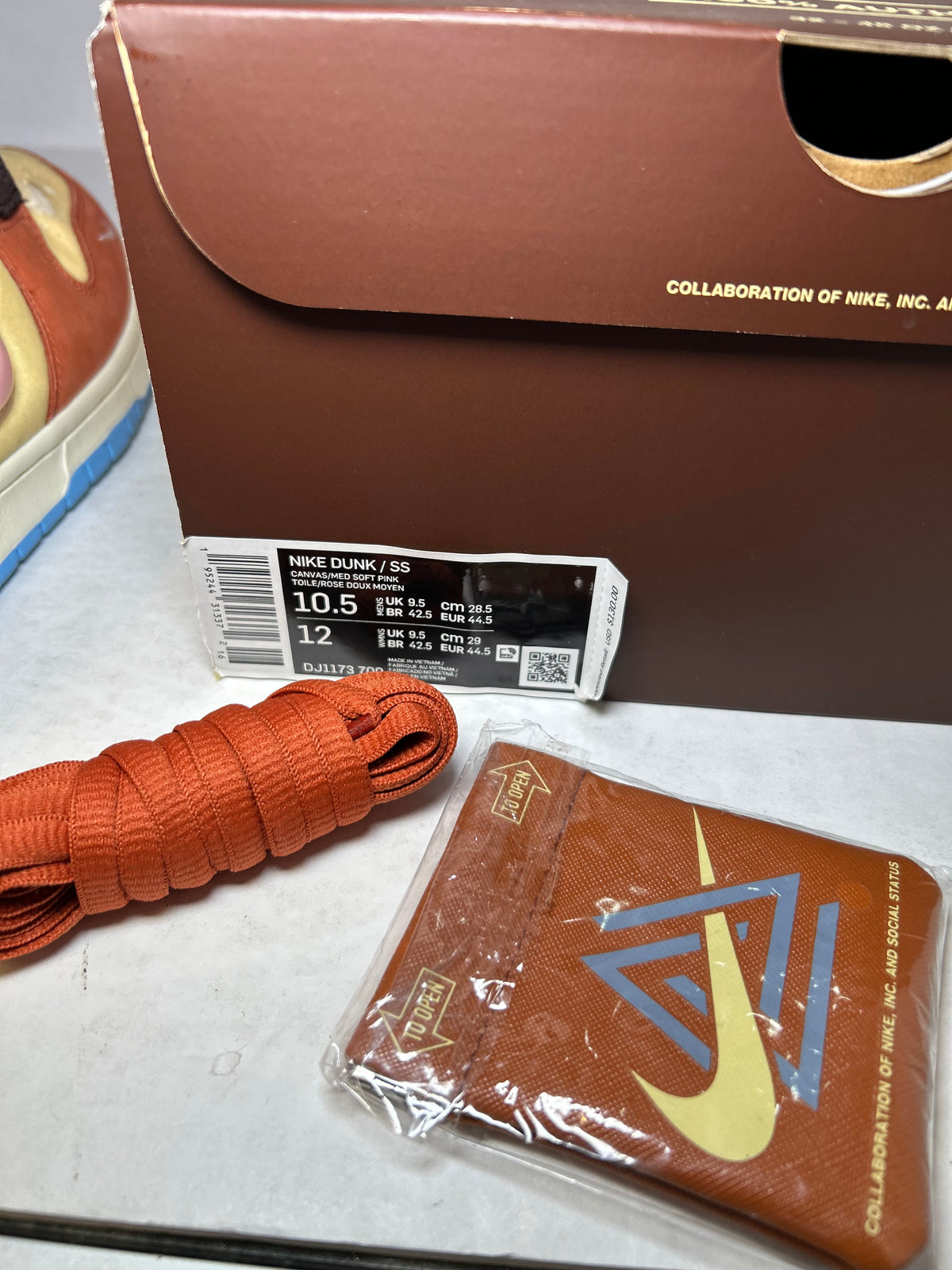 Nike Dunk Mid Social Status Chocolate Milk Free Lunch (Pre-Owned)