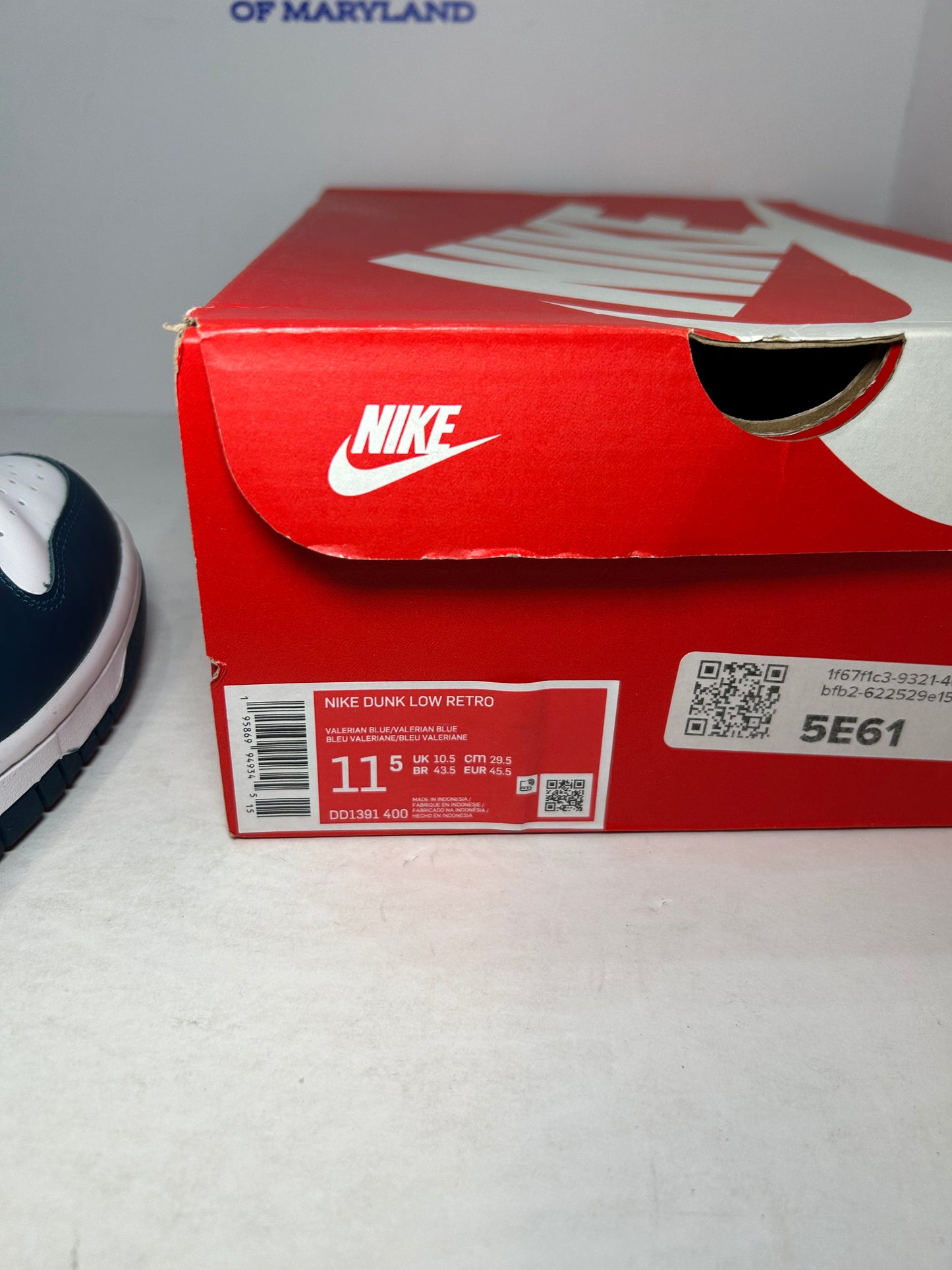 Nike Dunk Low Velarian Blue/White (Pre-Owned)