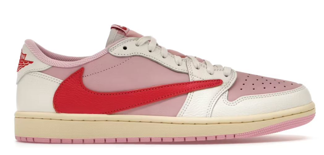 Air Jordan 1 Retro Low OG SP Travis Scott Sail Tropical Pink