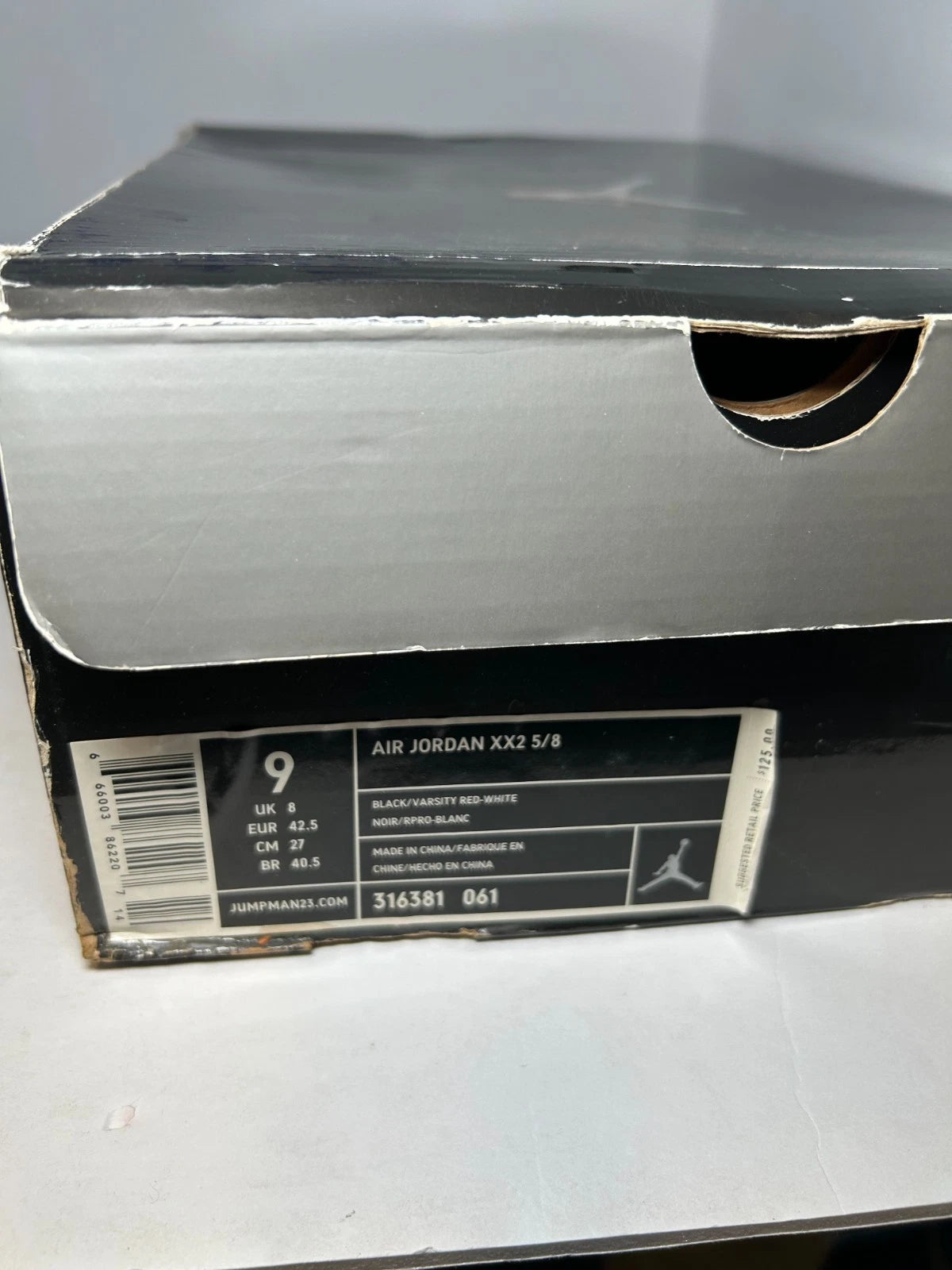 Air Jordan 22 OG 5/8 Black Varsity Red (Pre-Owned)