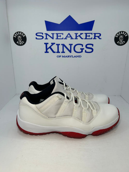 Air Jordan 11 Retro Low White Red Cherry Bottom (Pre-Owned)