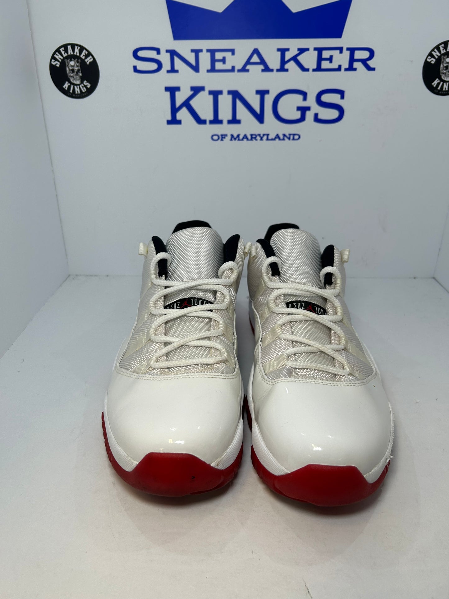 Air Jordan 11 Retro Low White Red Cherry Bottom (Pre-Owned)