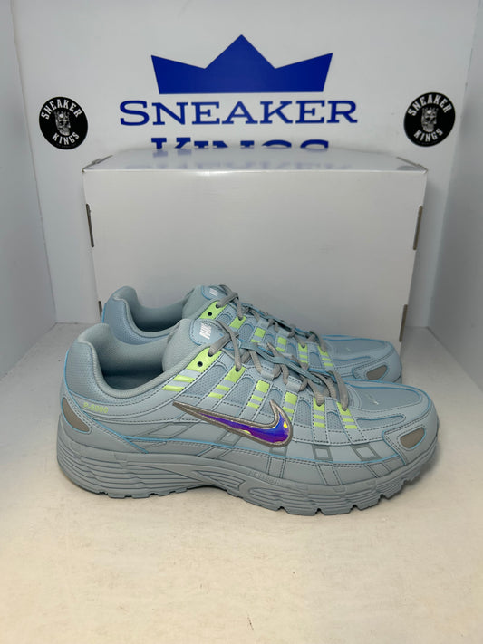 Nike P-6000 By You Light Blue Green Iridescent Swoosh
