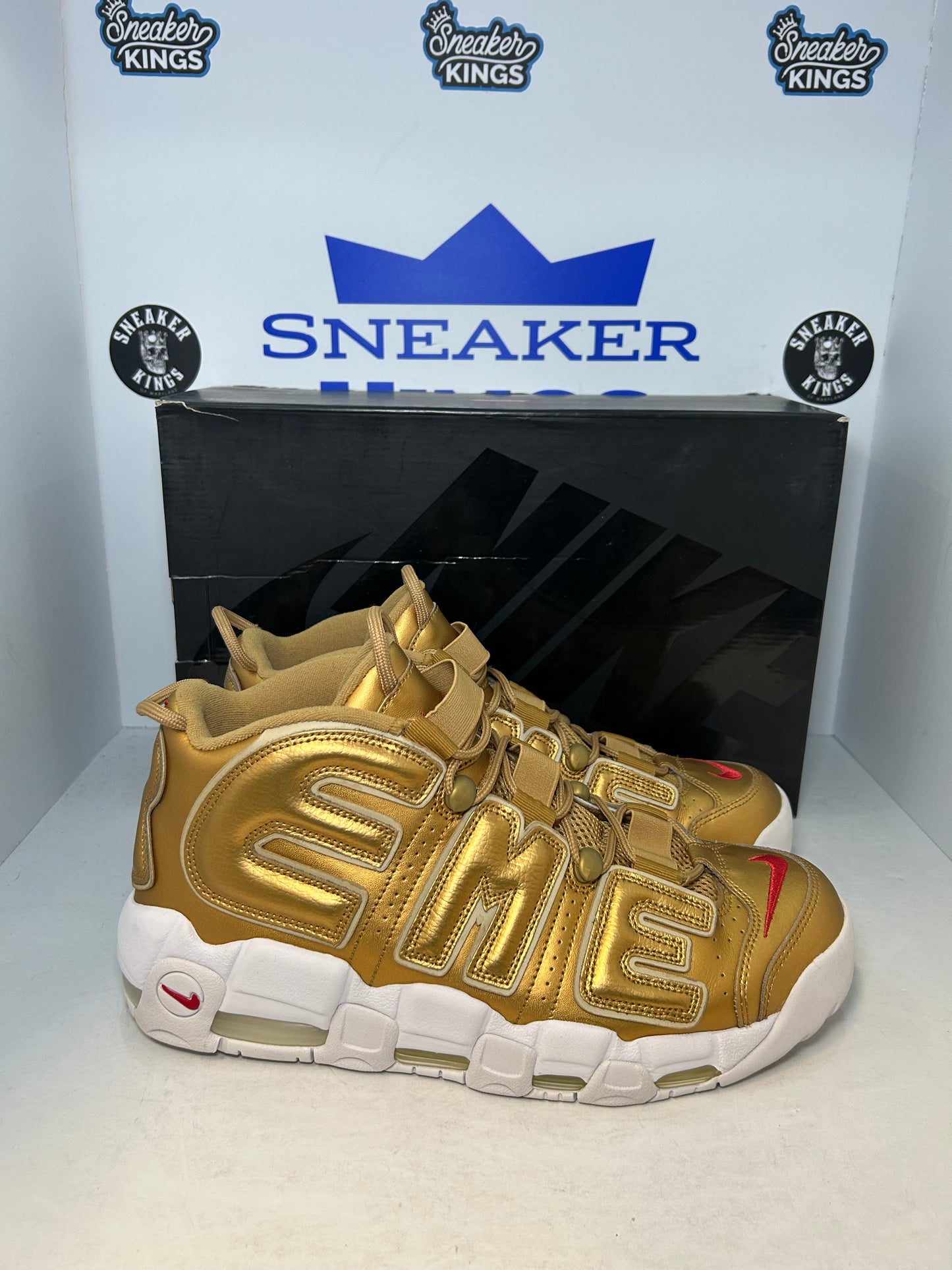 Nike Air More Uptempo Supreme Metallic Gold (Pre-Owned)