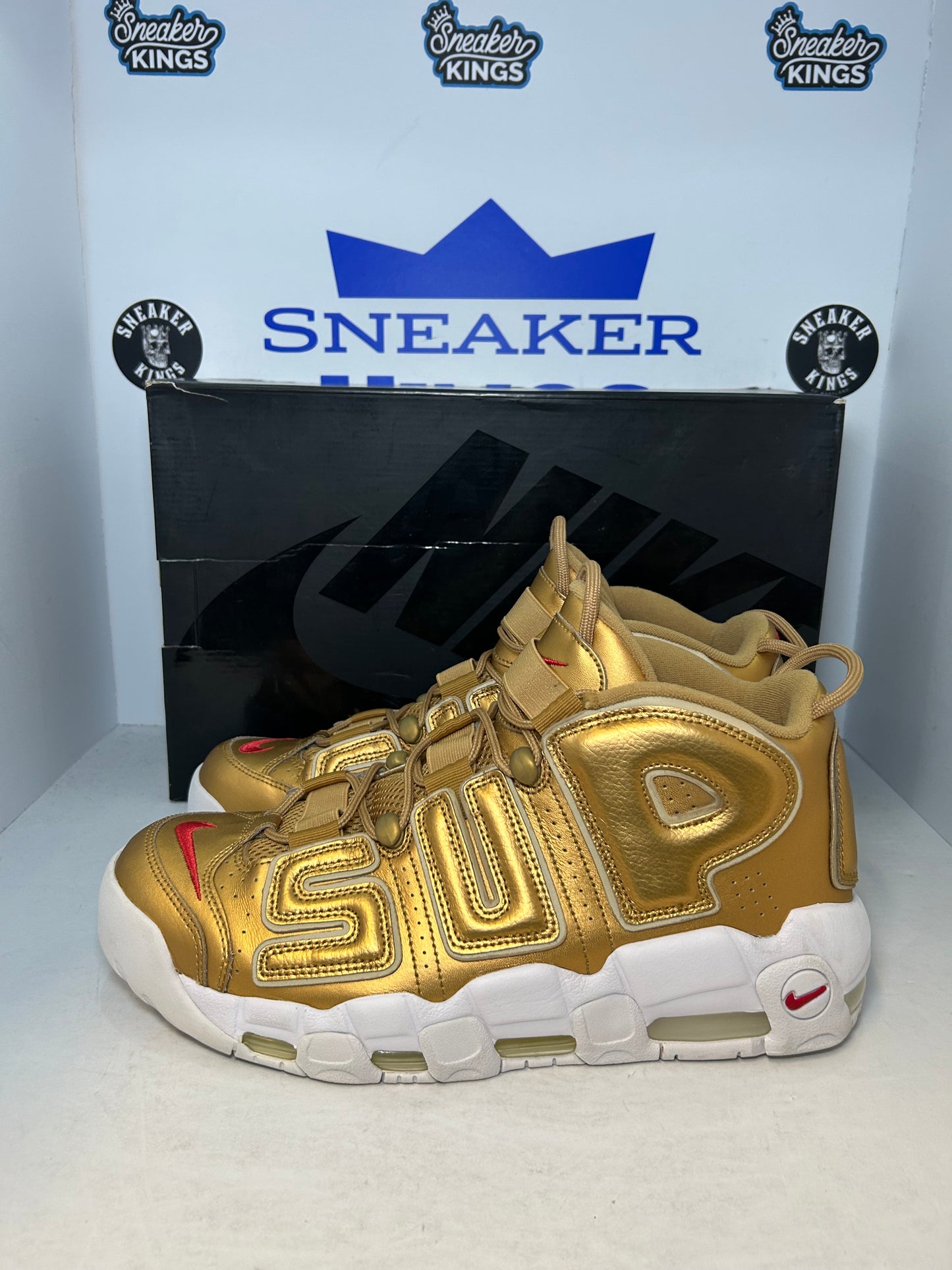 Nike Air More Uptempo Supreme Metallic Gold (Pre-Owned)
