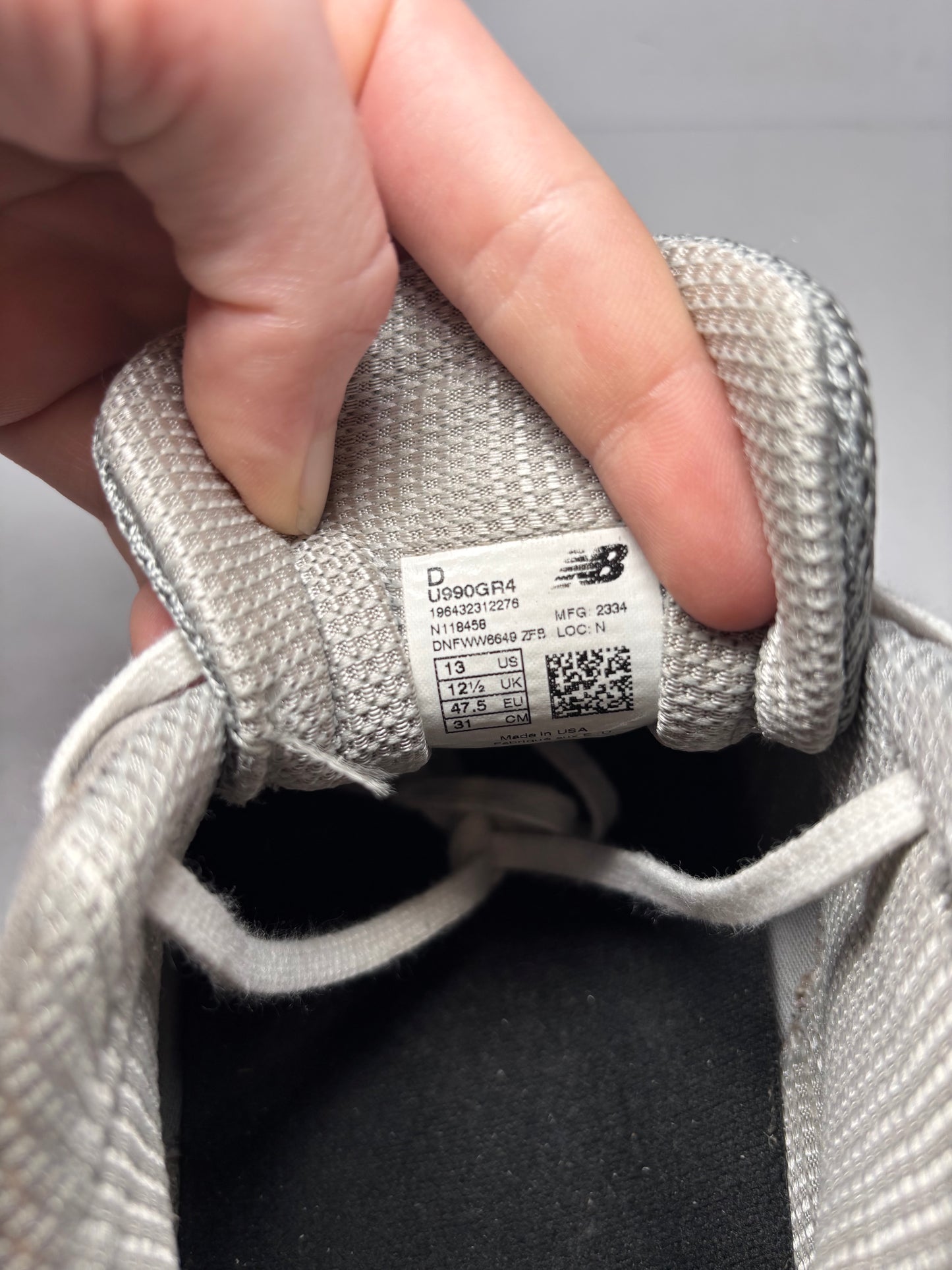 New Balance 990v4 Grey Silver (Pre-Owned)