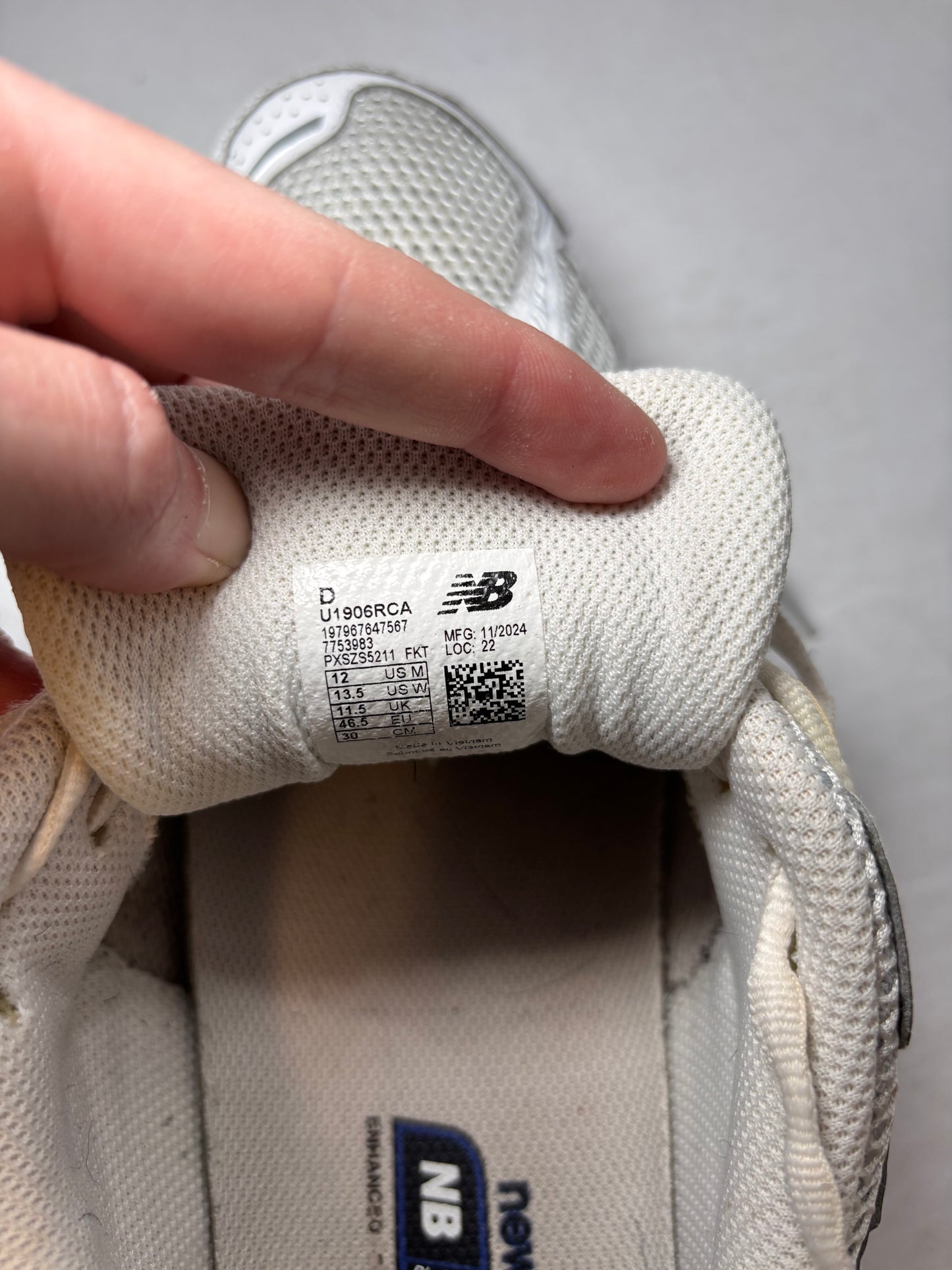New Balance 1906R White Team Royal Size 12 (Pre-Owned)