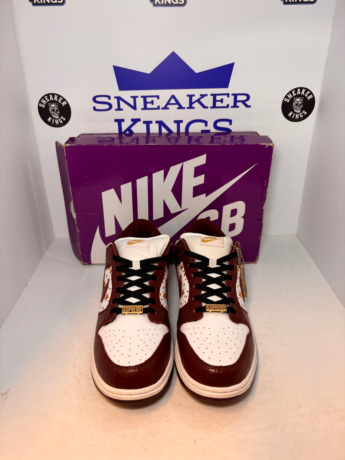 Nike Dunk SB Low x Supreme Barkroot Brown (Pre-Owned)