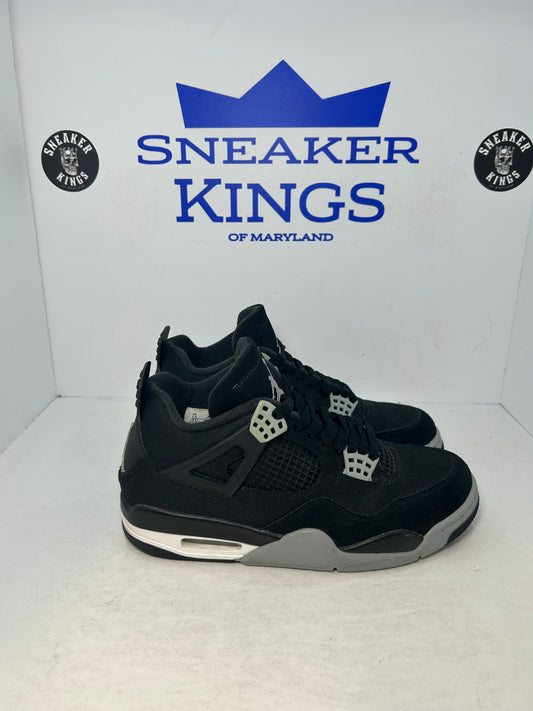Air Jordan 4 Retro SE Black Canvas (Pre-Owned)