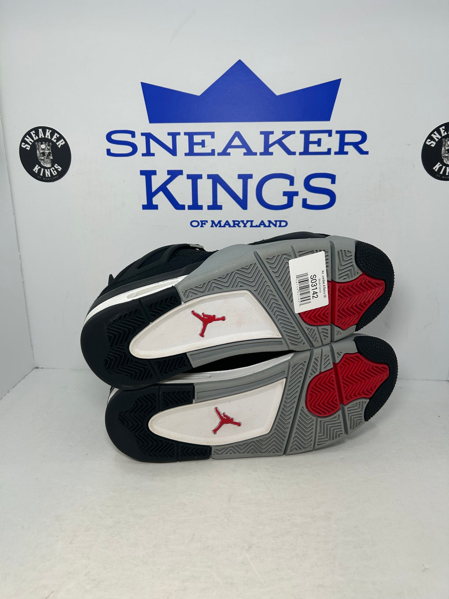Air Jordan 4 Retro SE Black Canvas (Pre-Owned)