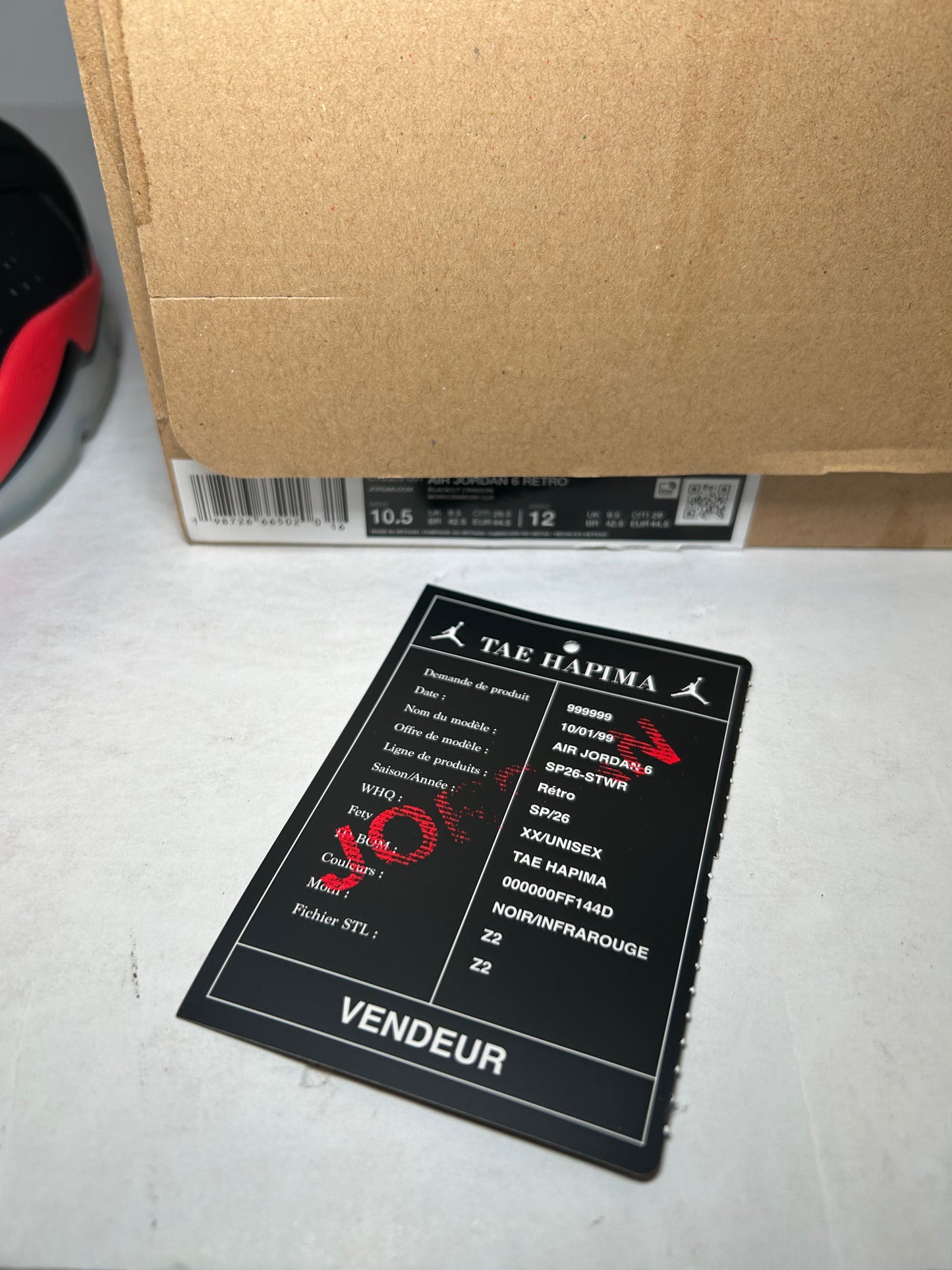 Air Jordan 6 Retro Reverse Infrared Salesman (Pre-Owned)