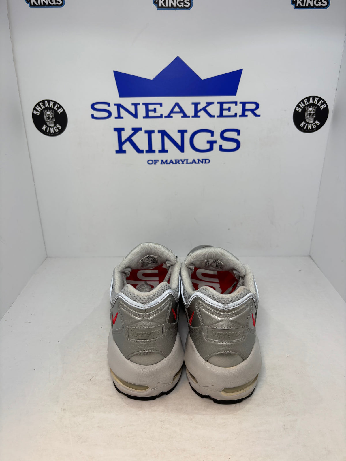 Nike Air Max 96 x Supreme Metallic Silver Bullet (Pre-Owned)