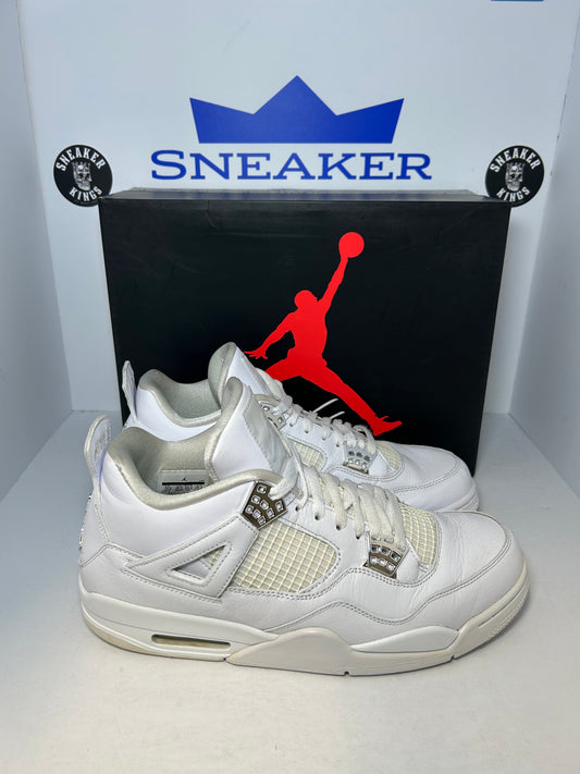 Air Jordan 4 Retro Pure Money Triple White
