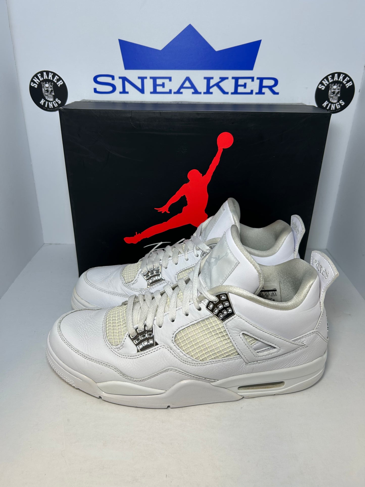 Air Jordan 4 Retro Pure Money Triple White