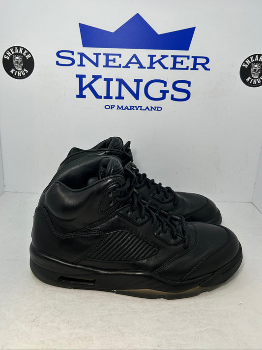 Air Jordan 5 Retro Premium Triple Black (Pre-Owned)