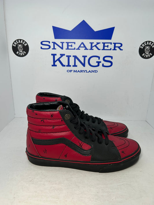 VANS SK8- High Marvel Deadpool Black Red (Pre-Owned)