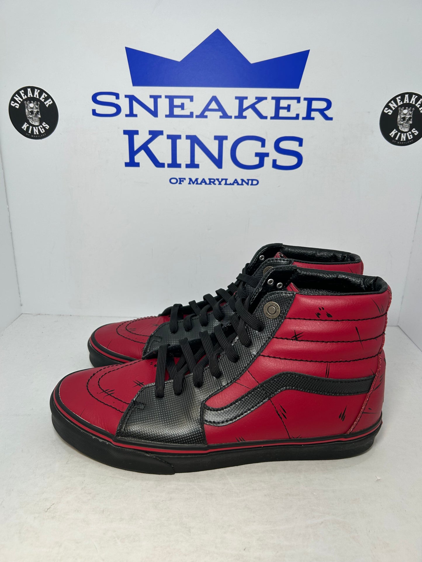 VANS SK8- High Marvel Deadpool Black Red (Pre-Owned)