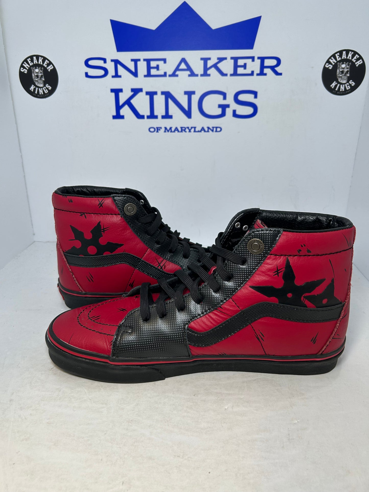 VANS SK8- High Marvel Deadpool Black Red (Pre-Owned)