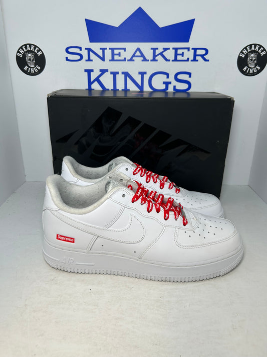 Nike Air Force 1 Supreme Low Box Logo White (Pre-Owned)