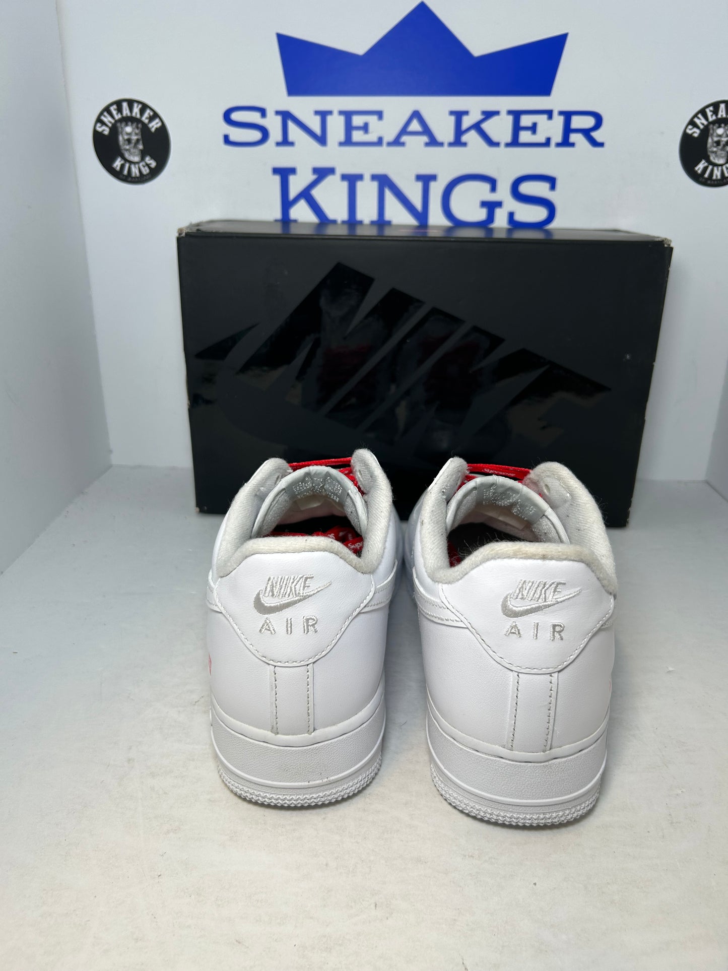 Nike Air Force 1 Supreme Low Box Logo White (Pre-Owned)