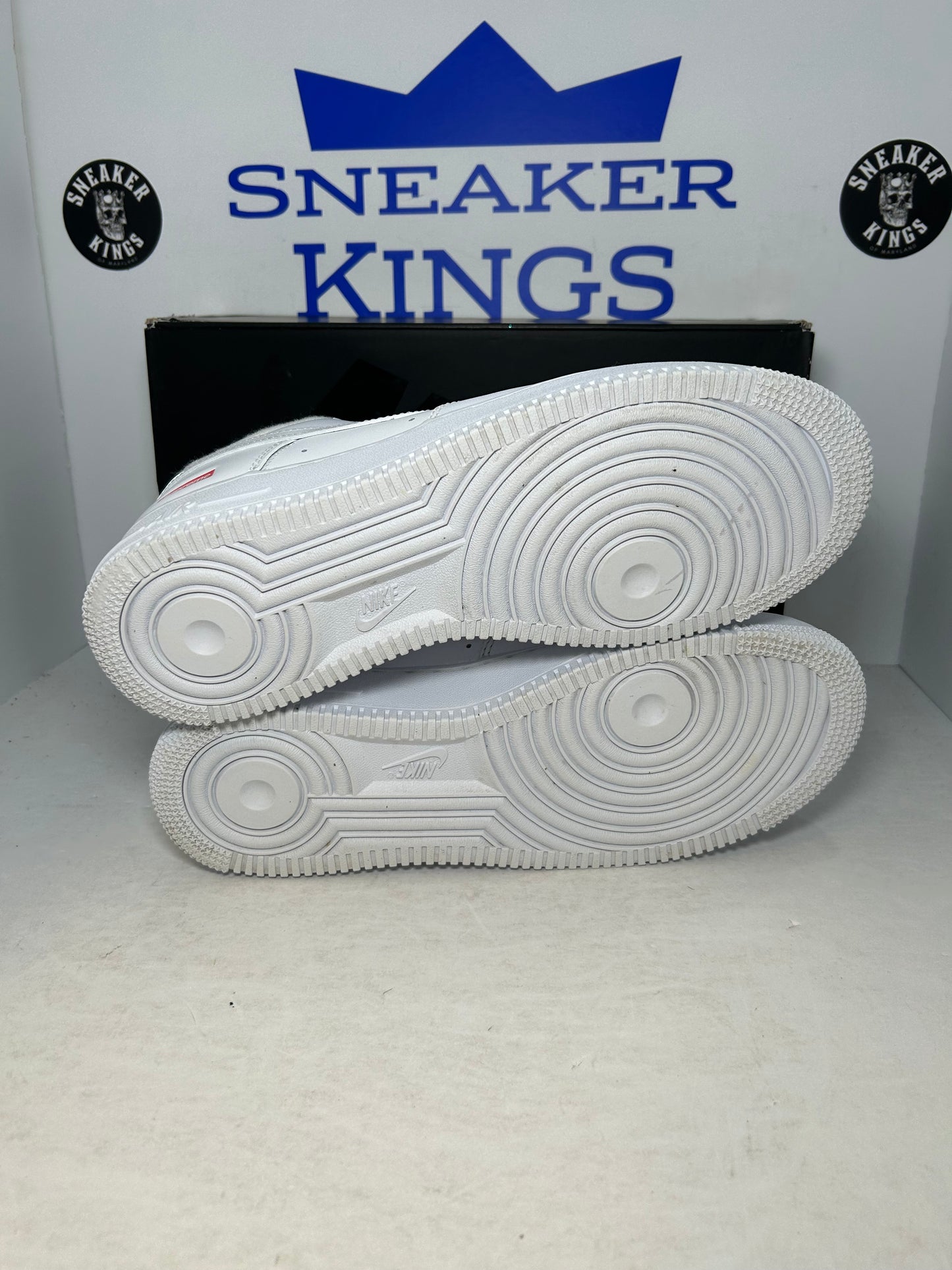 Nike Air Force 1 Supreme Low Box Logo White (Pre-Owned)