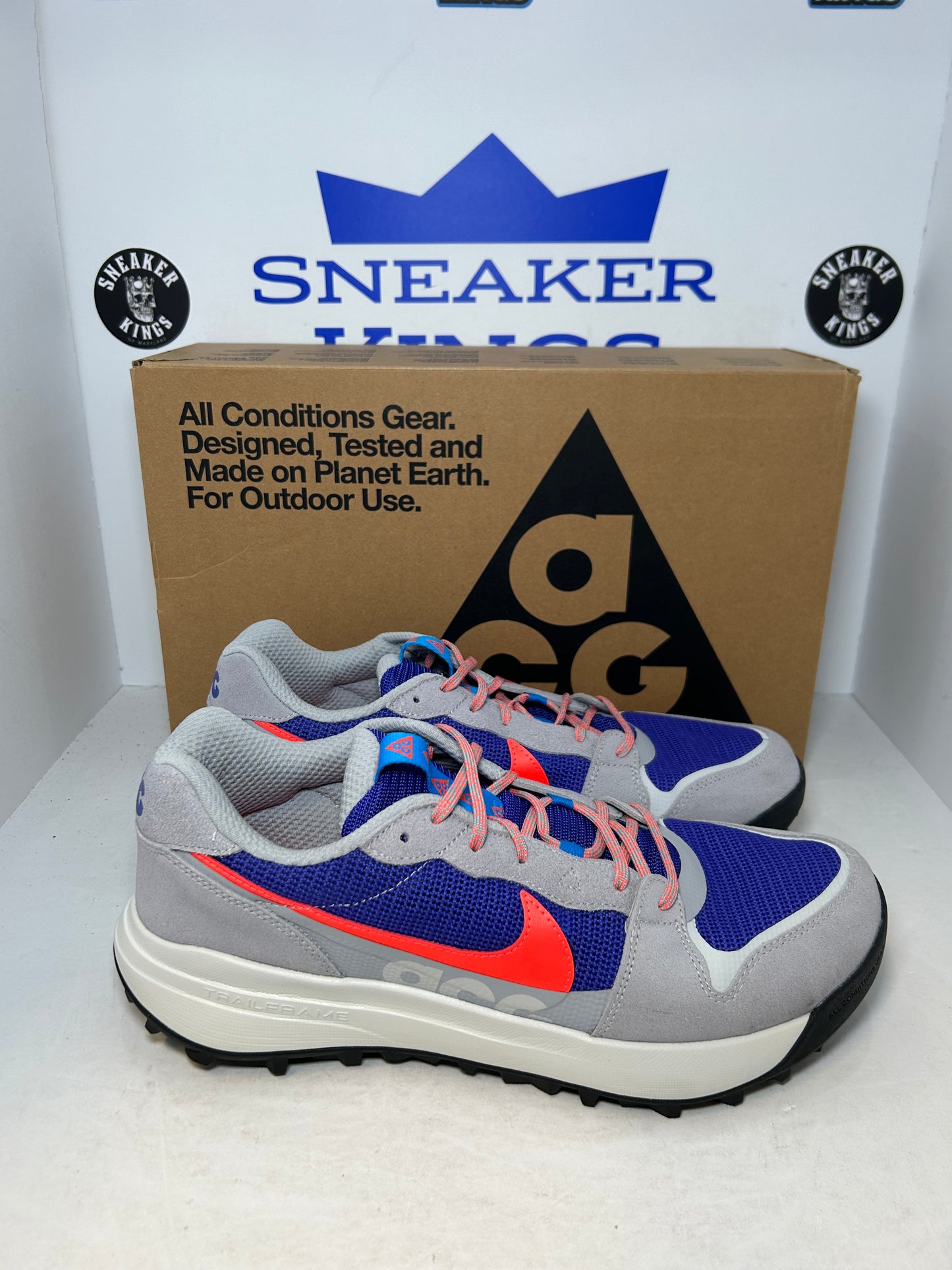 Nike ACG Lowcate Wolf Grey Bright Crimson (Pre-Owned)