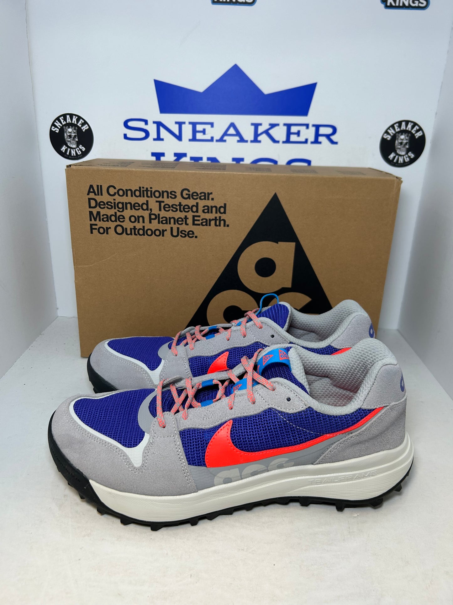 Nike ACG Lowcate Wolf Grey Bright Crimson (Pre-Owned)