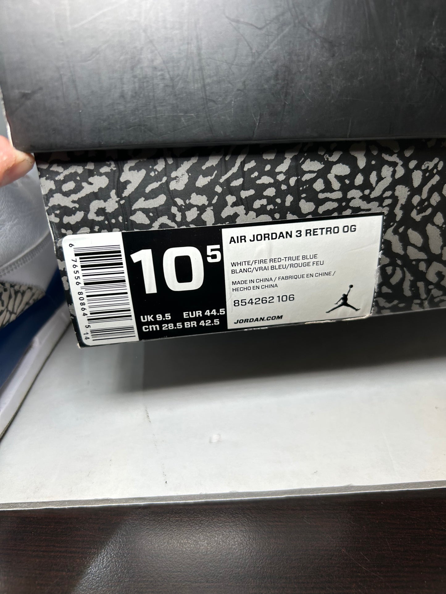 Air Jordan 3 Retro OG True Blue (Pre-Owned)