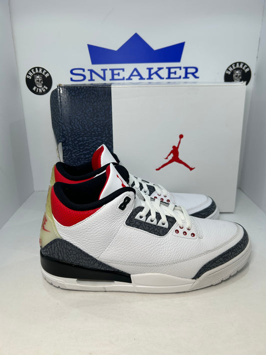 Air Jordan 3 Retro Denim SE Fire Red (Pre-Owned)
