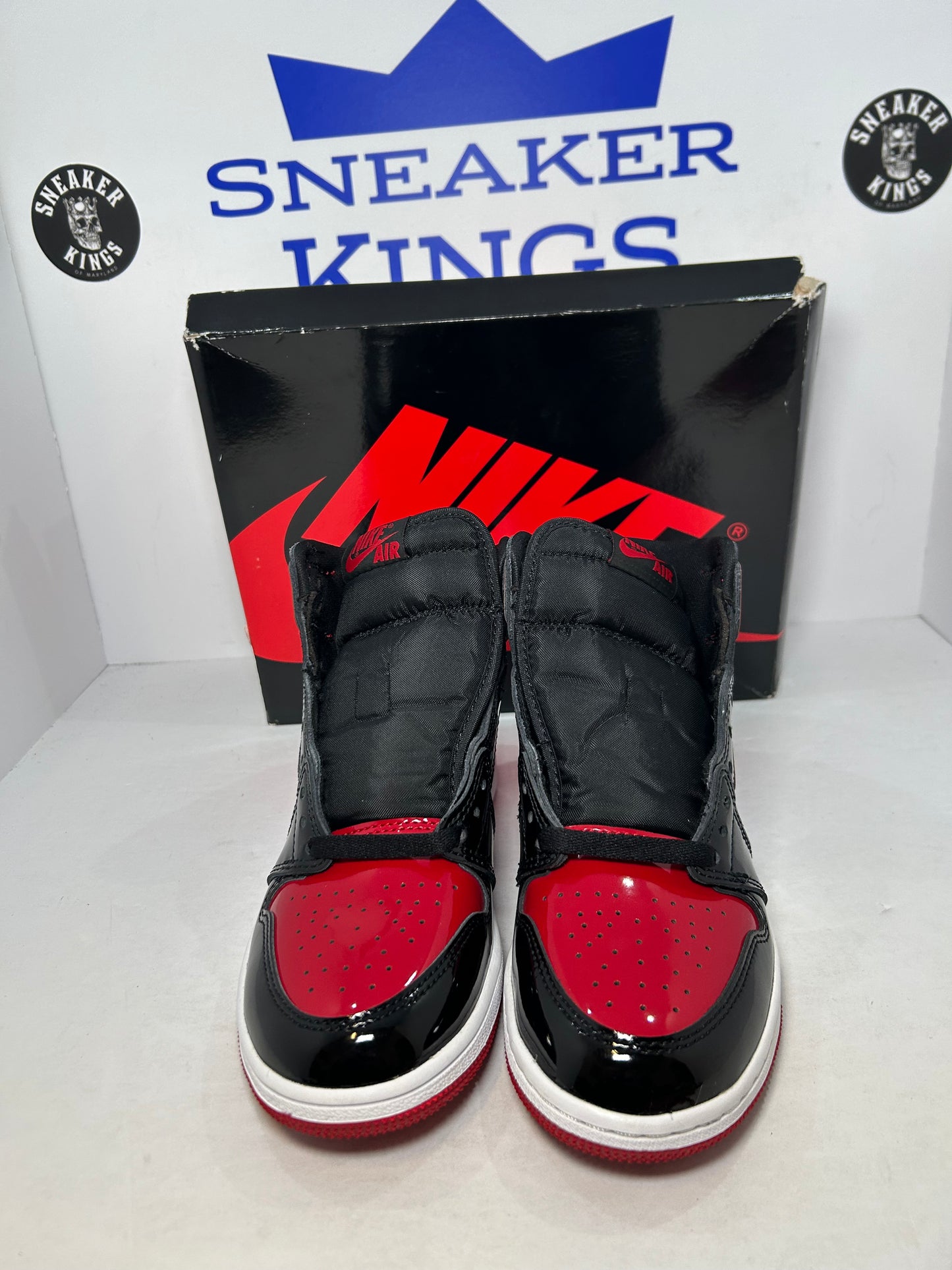 Air Jordan 1 Retro High OG GS Patent Bred (Pre-Owned)