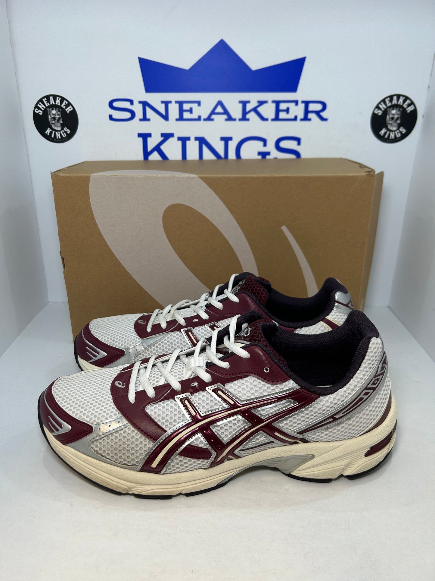 ASICS Gel-1130 White Maroon Banner (Pre-Owned)