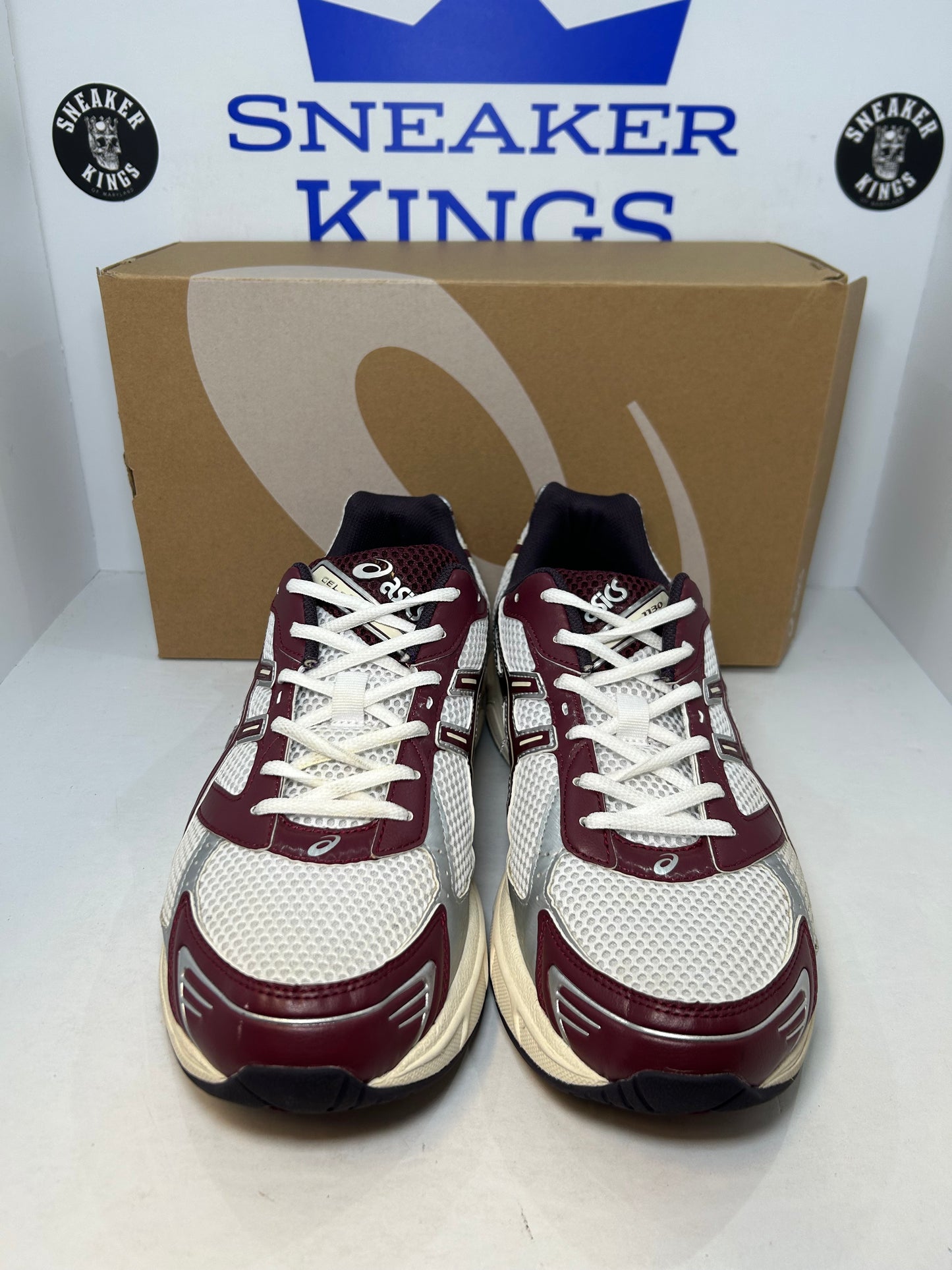 ASICS Gel-1130 White Maroon Banner (Pre-Owned)