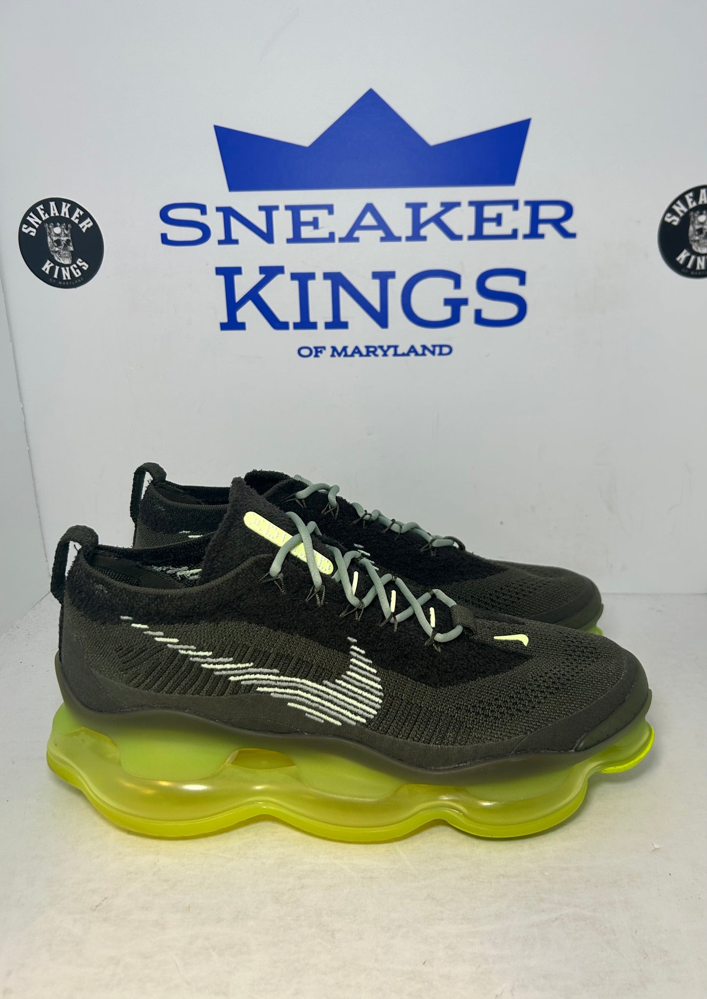 Nike Air Max Scorpion Flyknit Cargo Khaki Volt (Pre-Owned)
