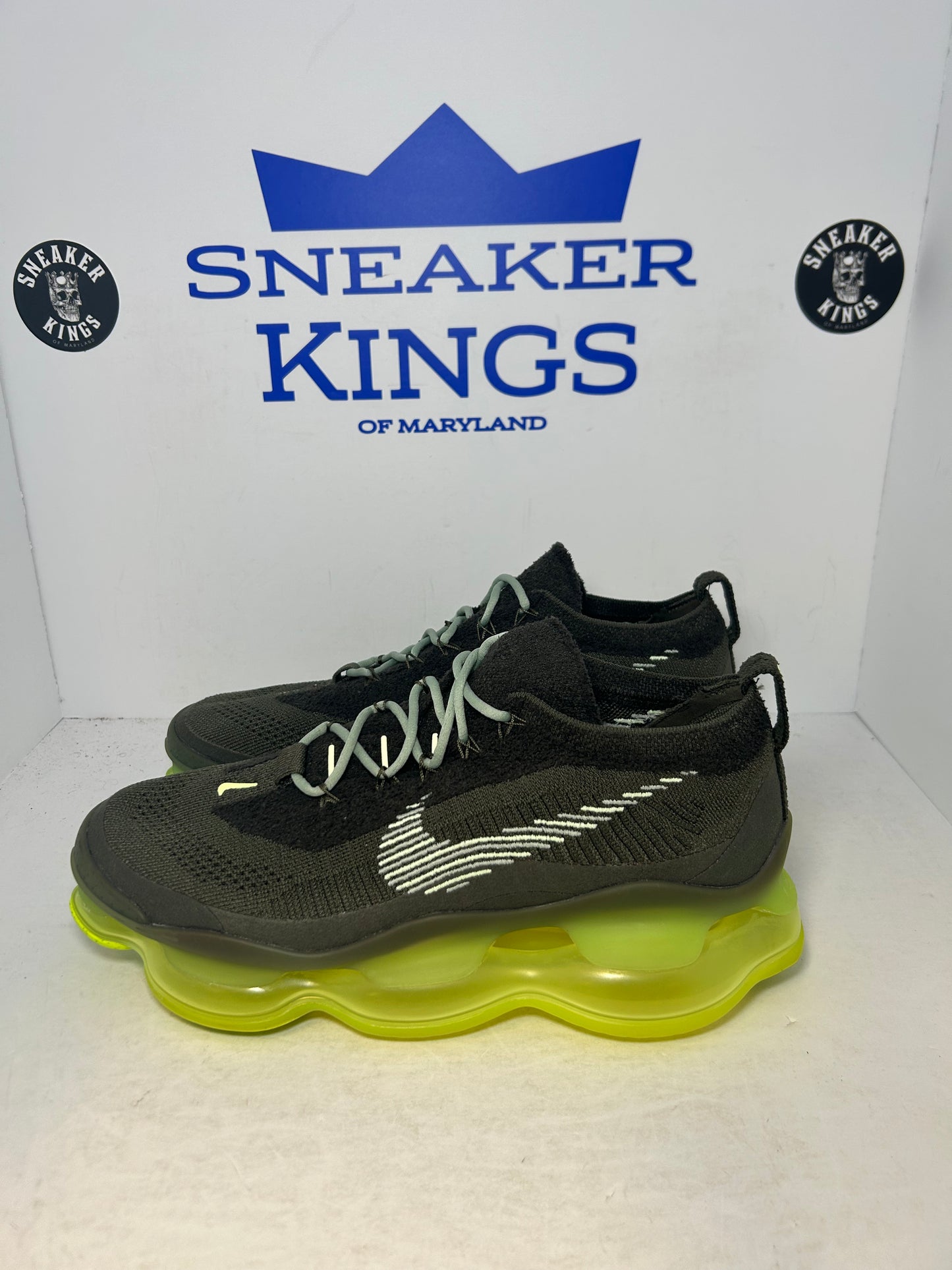 Nike Air Max Scorpion Flyknit Cargo Khaki Volt (Pre-Owned)