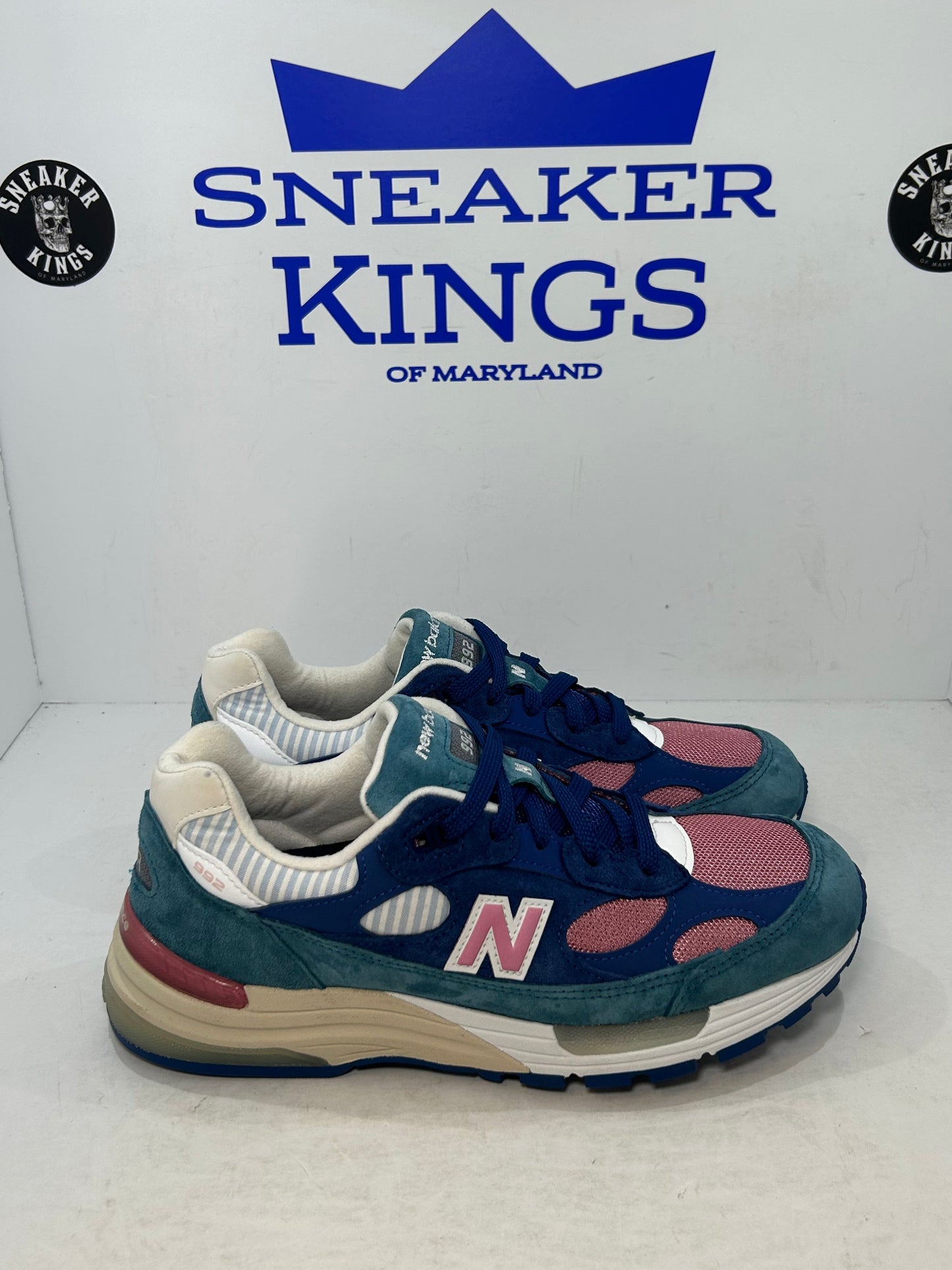 New Balance 992 Made in USA Tropical Blue Teal Rose (Pre-Owned)