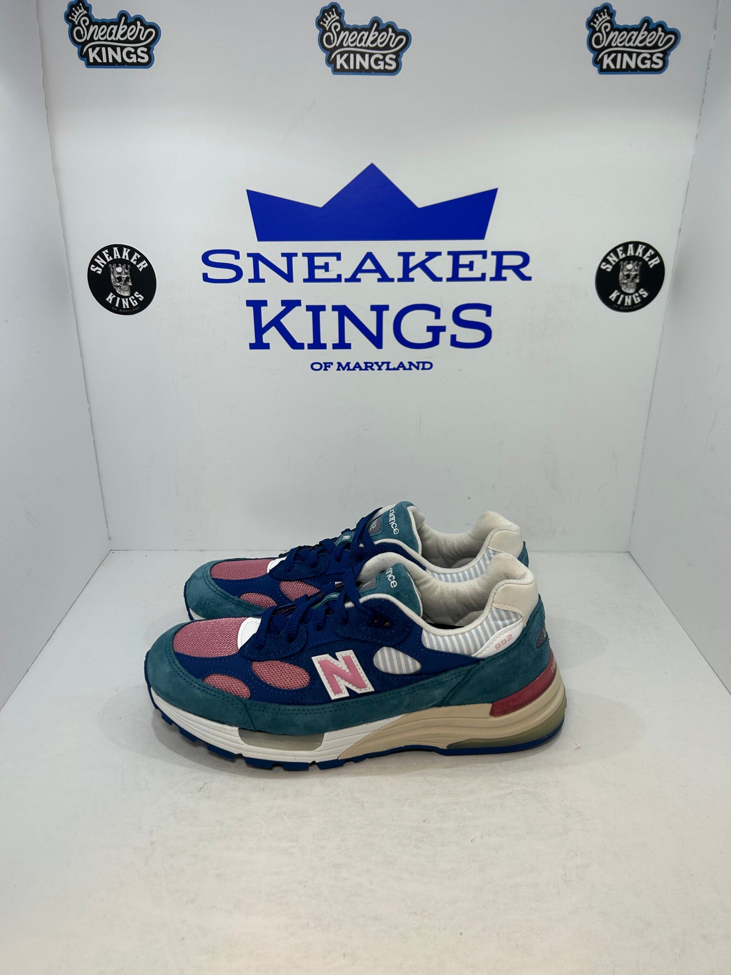 New Balance 992 Made in USA Tropical Blue Teal Rose (Pre-Owned)
