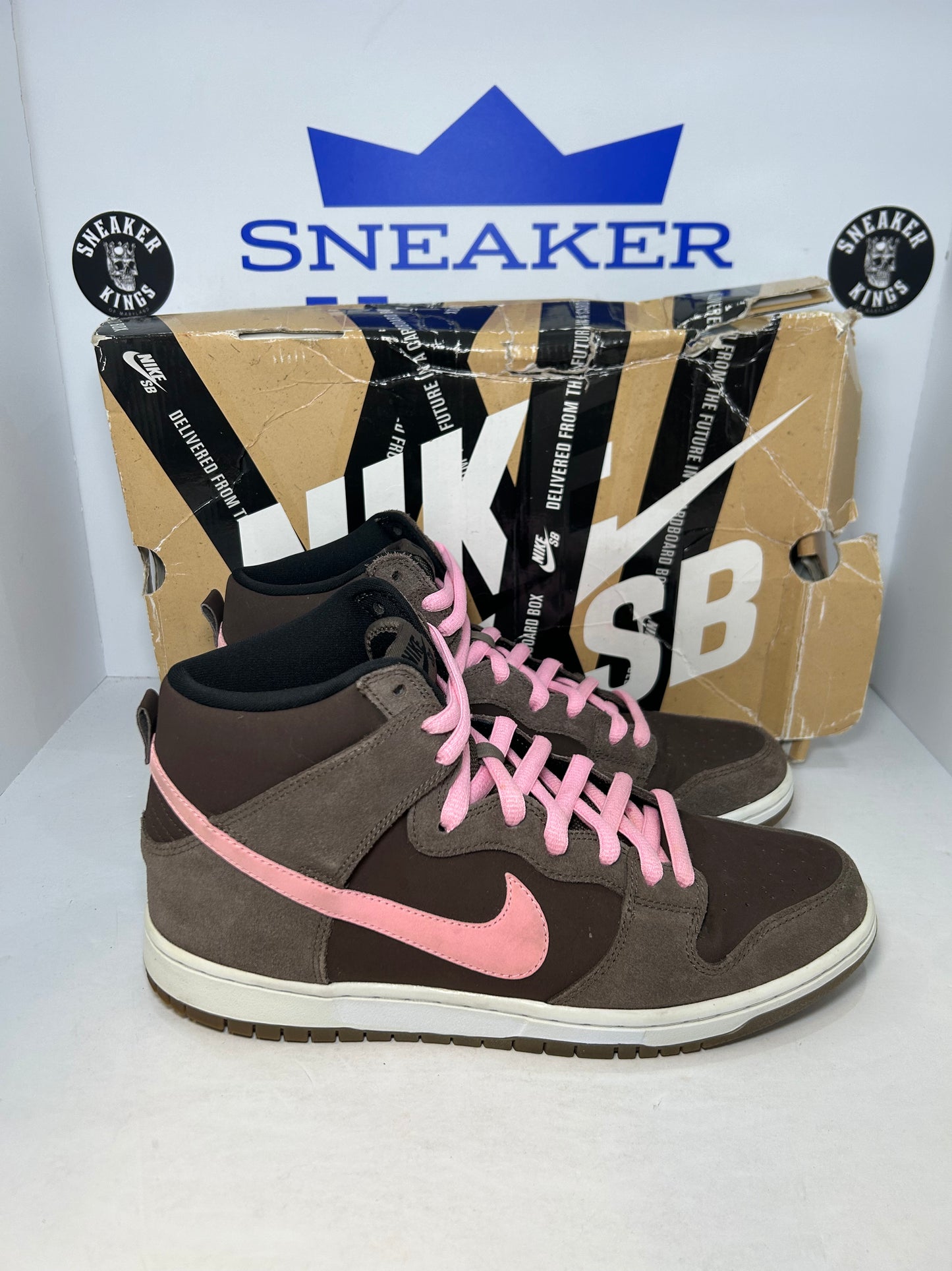 Nike SB Dunk High Pro Smoke Chocolate Pink (Pre-Owned)